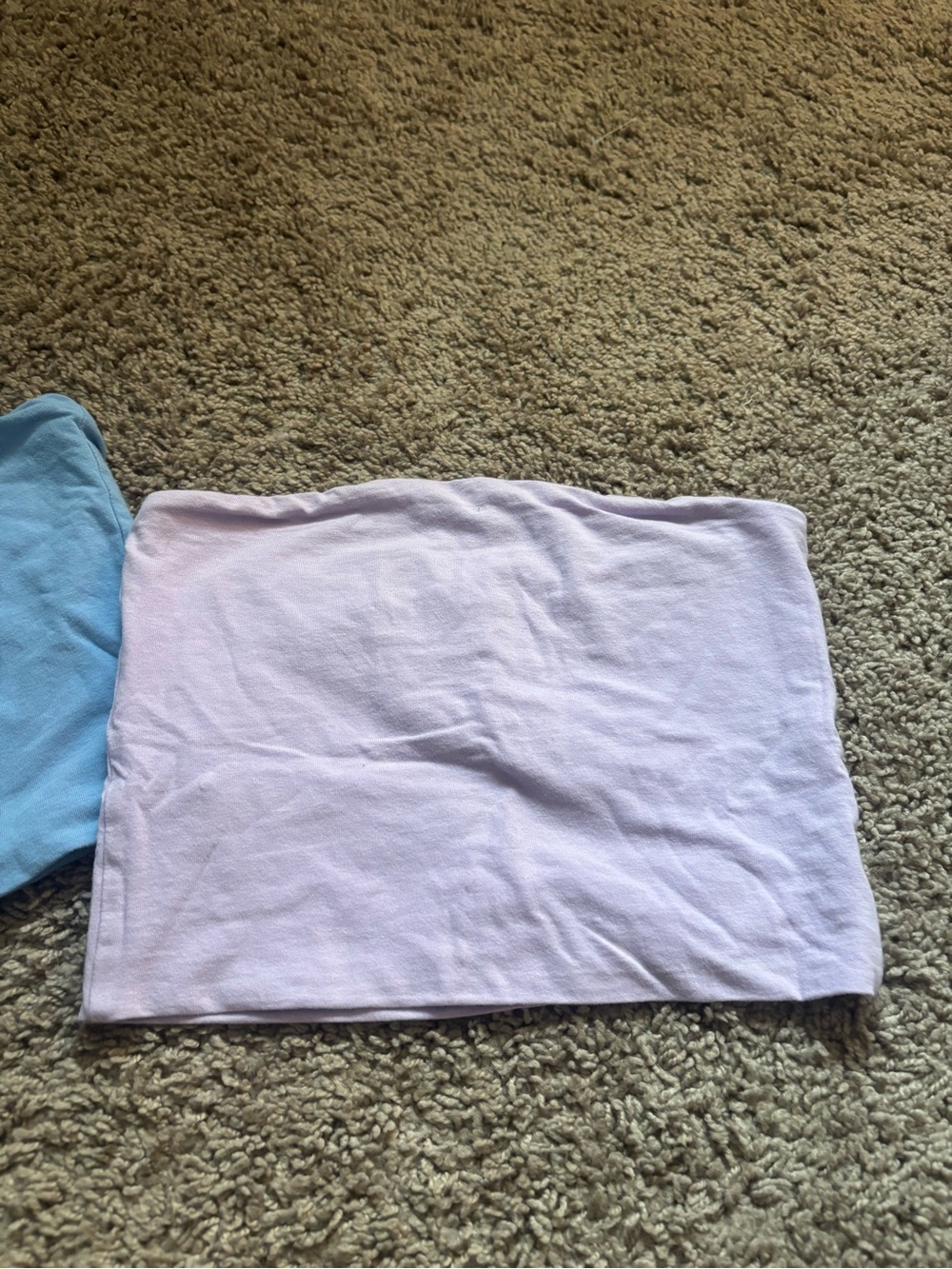 🌸 4 for $10 🌸 Blue and Lavender Tube Tops - Simple Cotton Bandeau Set - Picture 5 of 6